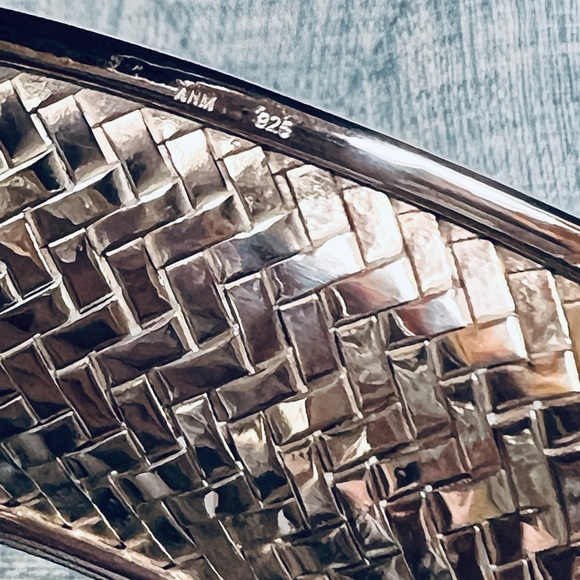 Sterling Silver Woven Cuff Bracelet - Picture 8 of 9